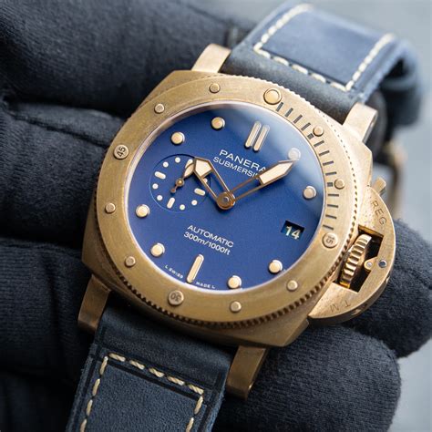 replica panerai submersible blue|panerai bronzo blu abisso price.